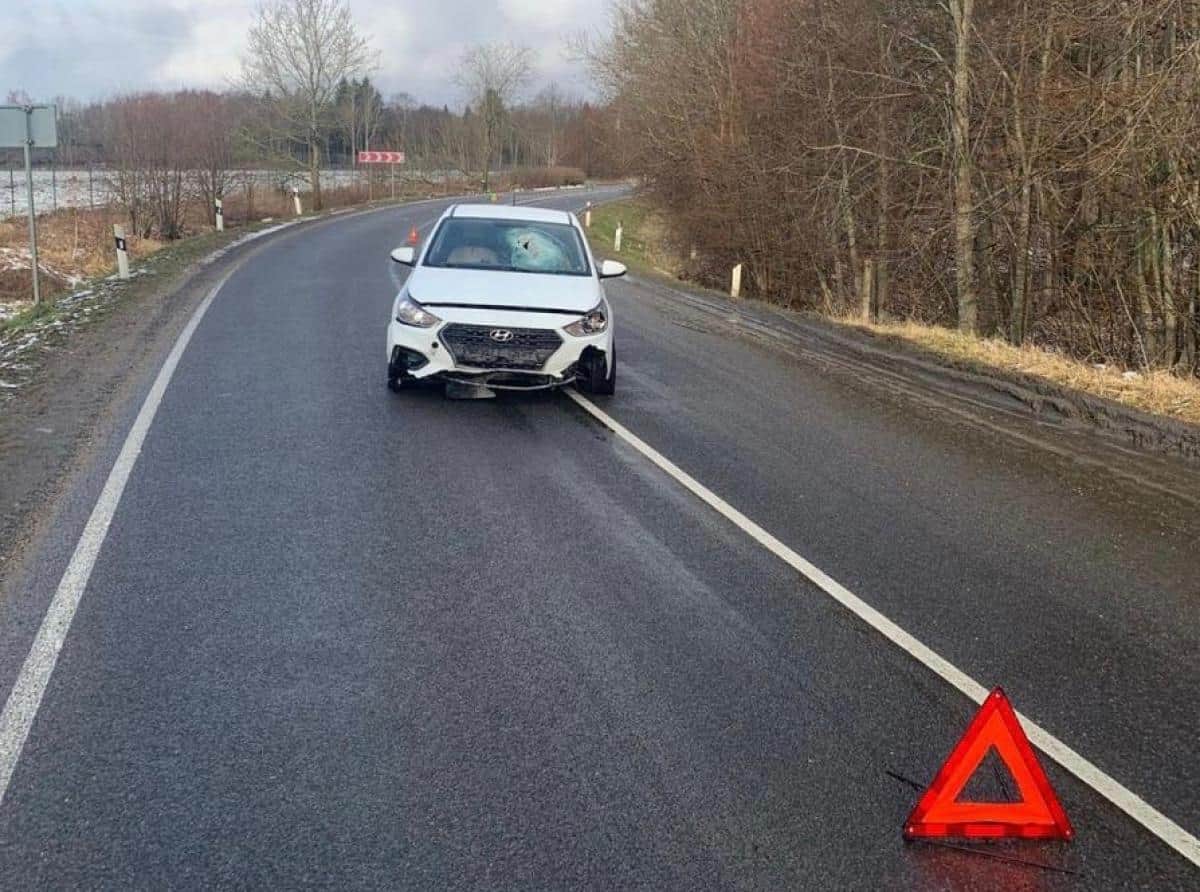 Водитель пострадала из-за кирпича