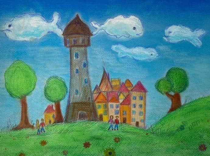Город на открытке