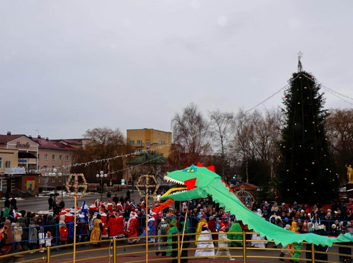 Новогодние огни Зельвы