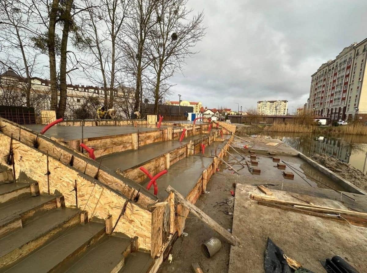 Очертания водопада