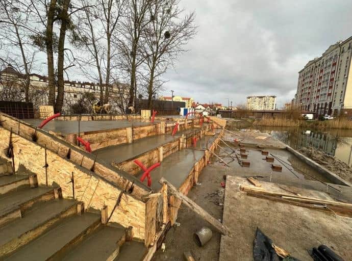 Очертания водопада