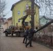 В Зеленоградске избавили от столбов и висящих проводов улицу Пограничнаую и второй Московский переулок