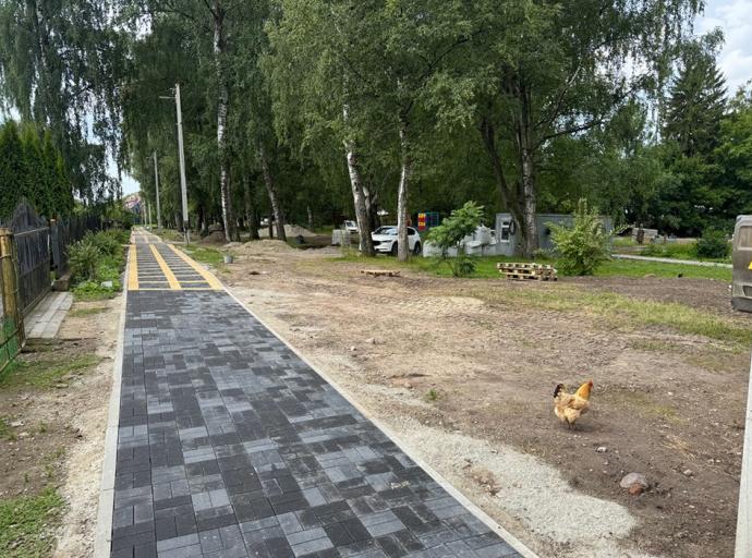 Новый тротуар в Грачёвке