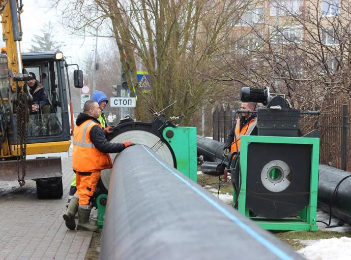 Замена ветхого участка водопровода