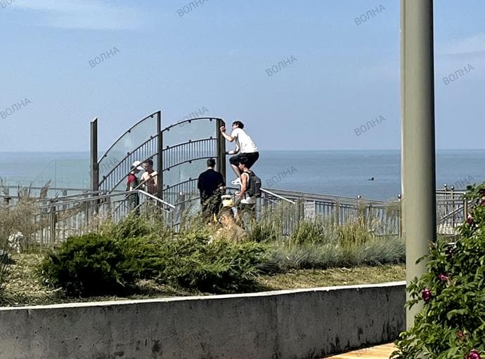 Подростки перелезли через ограждение закрытого пирса и ныряли с гидротехнического сооружения